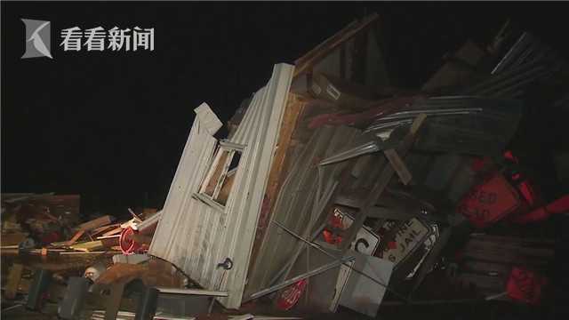 A thunderstorm knocked down trees and power lines in several residential neighborhoods