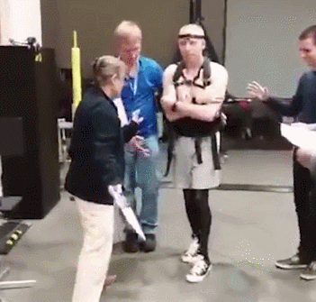 A fire department taught residents how to use fire extinguishers in a hands-on workshop