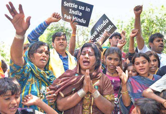 A protest against racial discrimination drew 10,000 participants in the city center