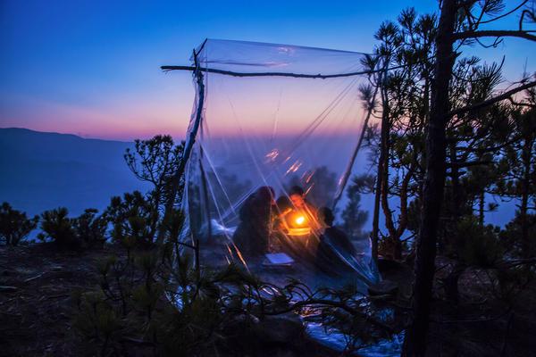 Local restaurants started offering outdoor dining options to accommodate more customers