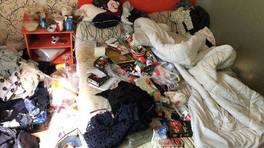 Volunteers helped repair homes for low-income families as part of a community service project