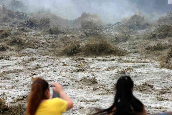 A flood destroyed several roads and bridges in a rural area